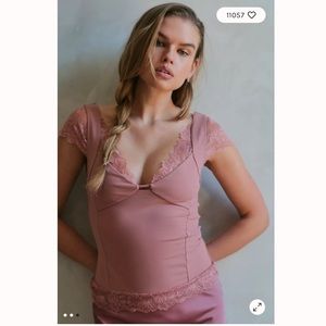 NWOT Free People Better Not Cami pink